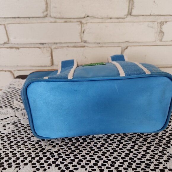 Vintage Coach Hampton Y2K Blue Handbag Tote Purse - Picture 12 of 13